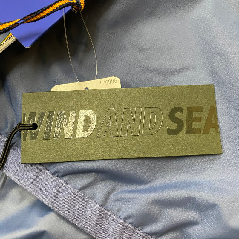 【中古美品】【メンズ】 WINDANDSEA ウィンダンシー × K-WAY ケーウェイ CLAUDE JACKET K4126ZW クロード ジャケット ライトアウター 142-260418-ks-09-tei サイズ：M カラー：ブルーインディゴ 万代Net店
