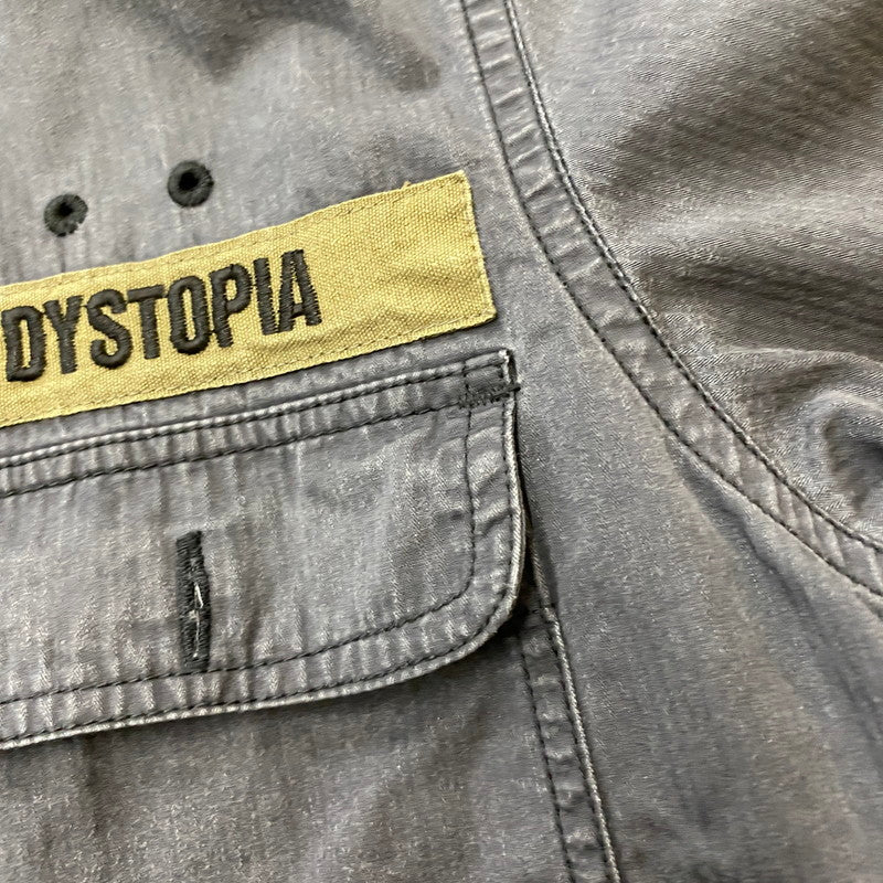 【中古品】【メンズ】 WTAPS ダブルタップス BUDS S/S MILITARY SHIRT 2008/1st LTDT-SH-M01 バッズ ショートスリーブ ミリタリーシャツ 半袖 トップス 142-260418-ks-01-tei サイズ：表記サイズ無し カラー：グレー 万代Net店