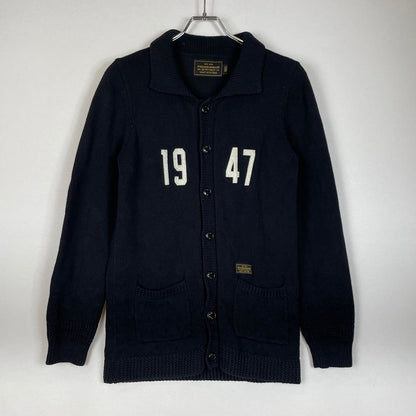 【中古品】【メンズ】 NEIGHBORHOOD ネイバーフッド 14AW OLD POINT W-CARDIGAN.LS 142MANH-KNM02 オールド ポイント カーディガン トップス ニット ボタンダウン 142-260418-ko-03-tei サイズ：S カラー：ブラック 万代Net店