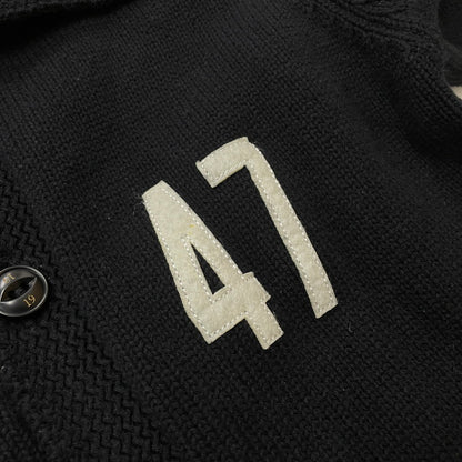 【中古品】【メンズ】 NEIGHBORHOOD ネイバーフッド 14AW OLD POINT W-CARDIGAN.LS 142MANH-KNM02 オールド ポイント カーディガン トップス ニット ボタンダウン 142-260418-ko-03-tei サイズ：S カラー：ブラック 万代Net店