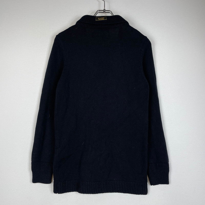 【中古品】【メンズ】 NEIGHBORHOOD ネイバーフッド 14AW OLD POINT W-CARDIGAN.LS 142MANH-KNM02 オールド ポイント カーディガン トップス ニット ボタンダウン 142-260418-ko-03-tei サイズ：S カラー：ブラック 万代Net店