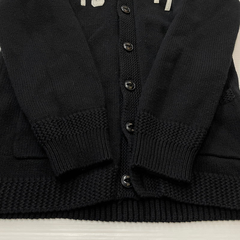 【中古品】【メンズ】 NEIGHBORHOOD ネイバーフッド 14AW OLD POINT W-CARDIGAN.LS 142MANH-KNM02 オールド ポイント カーディガン トップス ニット ボタンダウン 142-260418-ko-03-tei サイズ：S カラー：ブラック 万代Net店