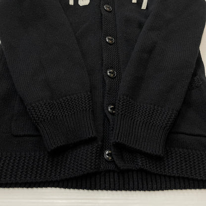 【中古品】【メンズ】 NEIGHBORHOOD ネイバーフッド 14AW OLD POINT W-CARDIGAN.LS 142MANH-KNM02 オールド ポイント カーディガン トップス ニット ボタンダウン 142-260418-ko-03-tei サイズ：S カラー：ブラック 万代Net店