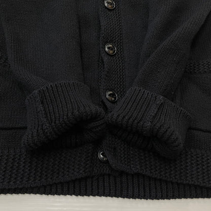 【中古品】【メンズ】 NEIGHBORHOOD ネイバーフッド 14AW OLD POINT W-CARDIGAN.LS 142MANH-KNM02 オールド ポイント カーディガン トップス ニット ボタンダウン 142-260418-ko-03-tei サイズ：S カラー：ブラック 万代Net店