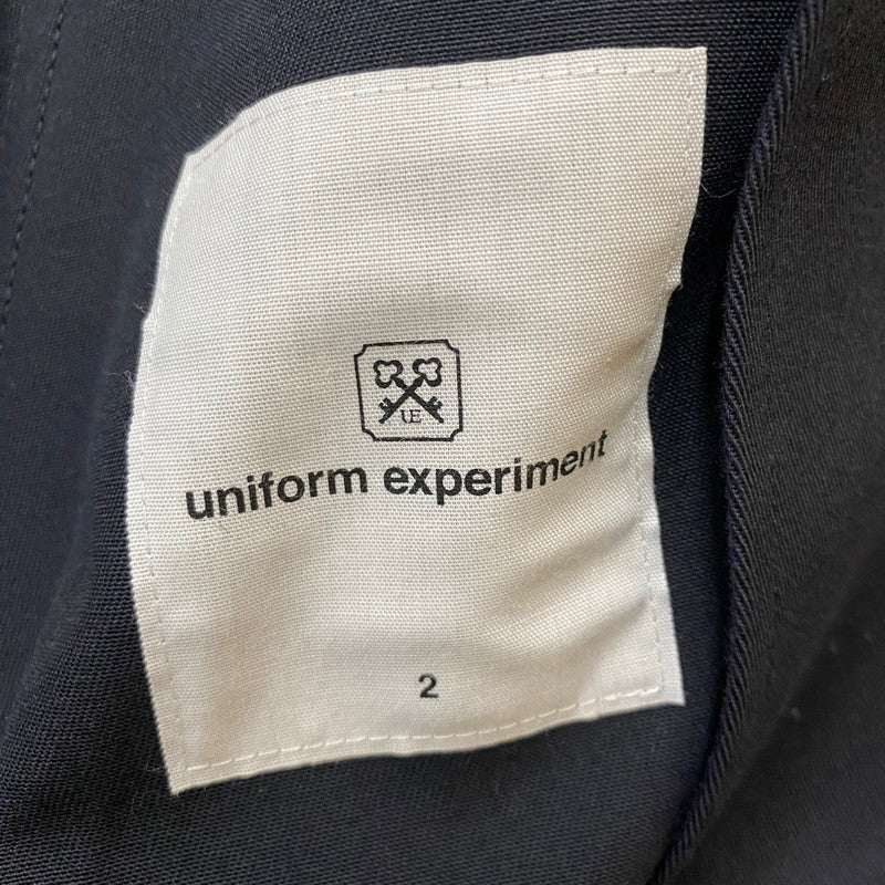 【中古品】【メンズ】 UNIFOAM EXEPERIMENT ユニフォームエクスペリメント × FRAGMENT DESIGN フラグメントデザイン 別注 コラボ 19SS STADIUM BLOUSON UE-190000 スタジアム ブルゾン アウター 142-260418-ks-07-fuzh サイズ：2 カラー：ネイビー 万代Net店