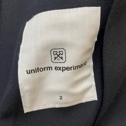 【中古品】【メンズ】 UNIFOAM EXEPERIMENT ユニフォームエクスペリメント × FRAGMENT DESIGN フラグメントデザイン 別注 コラボ 19SS STADIUM BLOUSON UE-190000 スタジアム ブルゾン アウター 142-260418-ks-07-fuzh サイズ：2 カラー：ネイビー 万代Net店