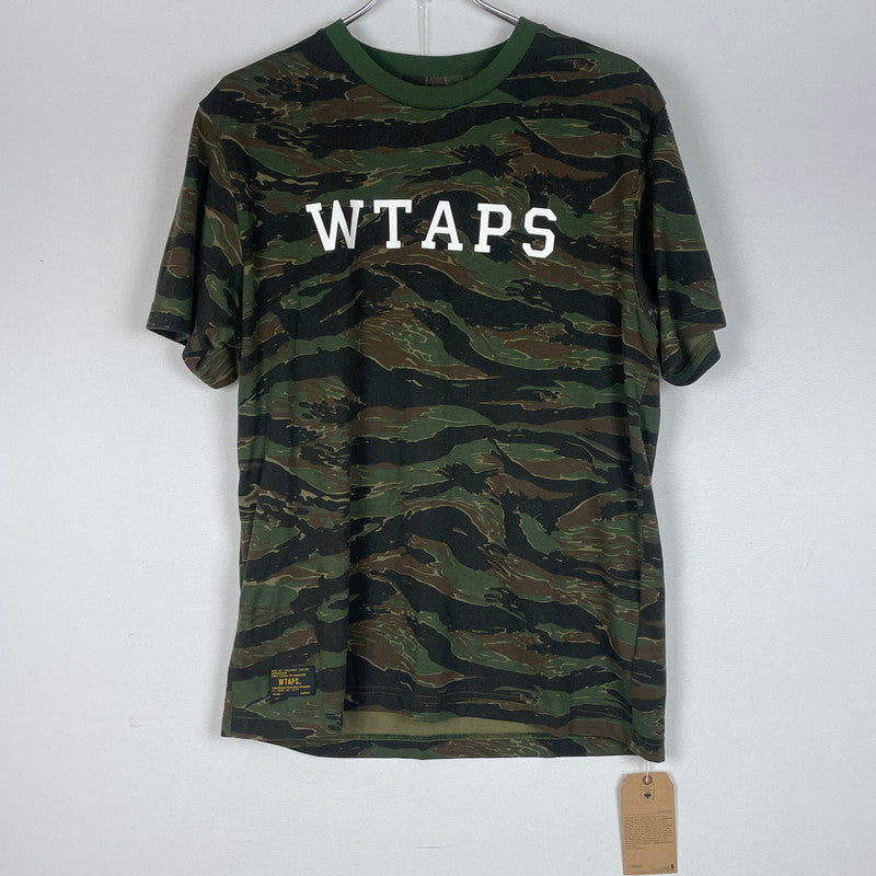 【中古品】【メンズ】 WTAPS ダブルタップス TIGER STRIPE TEE 162ATDT-CSM09S タイガー ストライプ Ｔシャツ 半袖 トップス 142-260618-sa-14-tei サイズ：S カラー：カモ柄 万代Net店