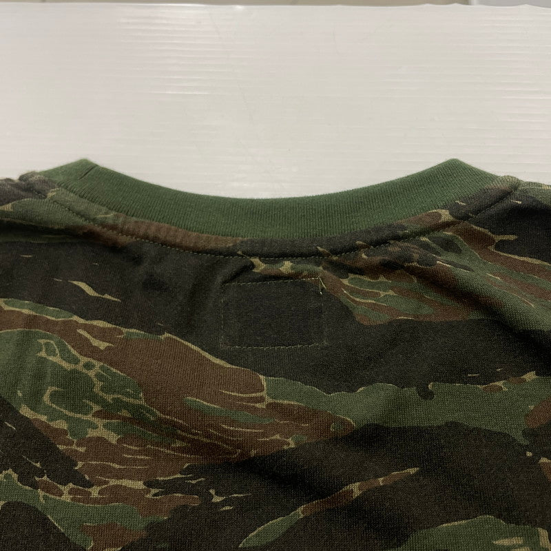 【中古品】【メンズ】 WTAPS ダブルタップス TIGER STRIPE TEE 162ATDT-CSM09S タイガー ストライプ Ｔシャツ 半袖 トップス 142-260618-sa-14-tei サイズ：S カラー：カモ柄 万代Net店