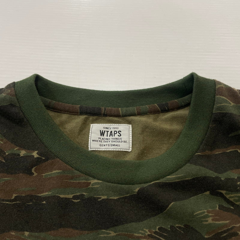 【中古品】【メンズ】 WTAPS ダブルタップス TIGER STRIPE TEE 162ATDT-CSM09S タイガー ストライプ Ｔシャツ 半袖 トップス 142-260618-sa-14-tei サイズ：S カラー：カモ柄 万代Net店