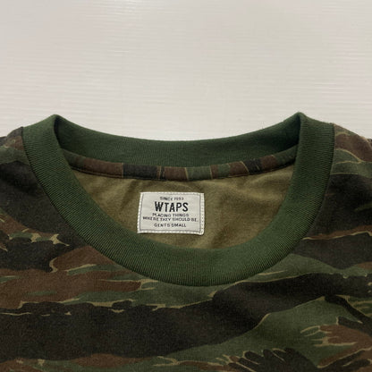 【中古品】【メンズ】 WTAPS ダブルタップス TIGER STRIPE TEE 162ATDT-CSM09S タイガー ストライプ Ｔシャツ 半袖 トップス 142-260618-sa-14-tei サイズ：S カラー：カモ柄 万代Net店