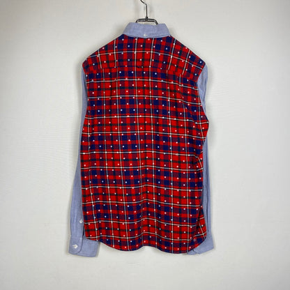 【中古品】【メンズ】 uniform experiment ユニフォームエクスペリメント OXFORD SHIRT MADE IN JAPAN UE-123069 オックスフォード シャツ トップス 日本製 142-261019-ss-08-teih サイズ：1 カラー：ブルー 万代Net店