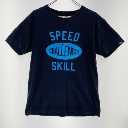 【中古品】【メンズ】 CHALLENGER チャレンジャー SPEED SKILL TEE カレッジロゴ Tシャツ 142-260822-nm-33-tei サイズ：S カラー：ブラック 万代Net店