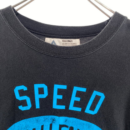 【中古品】【メンズ】 CHALLENGER チャレンジャー SPEED SKILL TEE カレッジロゴ Tシャツ 142-260822-nm-33-tei サイズ：S カラー：ブラック 万代Net店