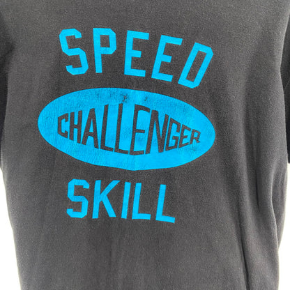 【中古品】【メンズ】 CHALLENGER チャレンジャー SPEED SKILL TEE カレッジロゴ Tシャツ 142-260822-nm-33-tei サイズ：S カラー：ブラック 万代Net店