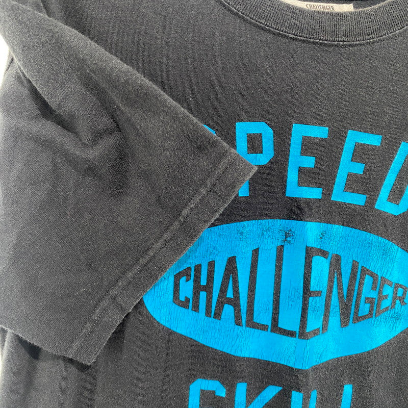 【中古品】【メンズ】 CHALLENGER チャレンジャー SPEED SKILL TEE カレッジロゴ Tシャツ 142-260822-nm-33-tei サイズ：S カラー：ブラック 万代Net店