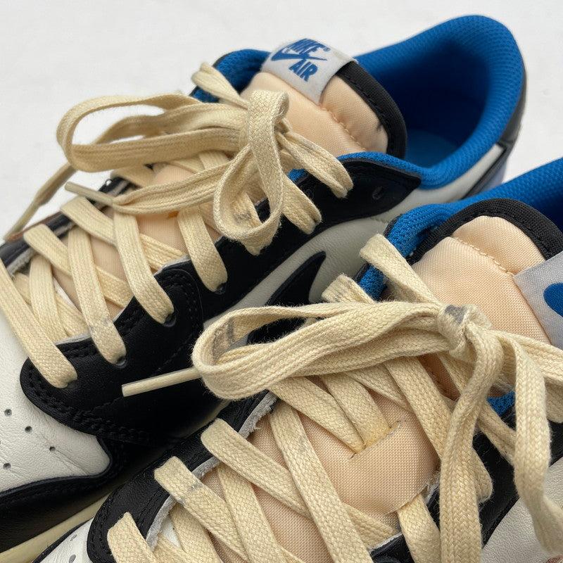【中古品】【メンズ】 NIKE ナイキ × TRAVIS SCOTT トラヴィス・スコット × FRAGMENT DESIGN フラグメントデザイン 別注 コラボ AIR JORDAN 1 LOW OG SP DM7866-140 スニーカー 靴 160-260420-yo-04-tei サイズ：28.5cm カラー：ミリタリーブルー 万代Net店