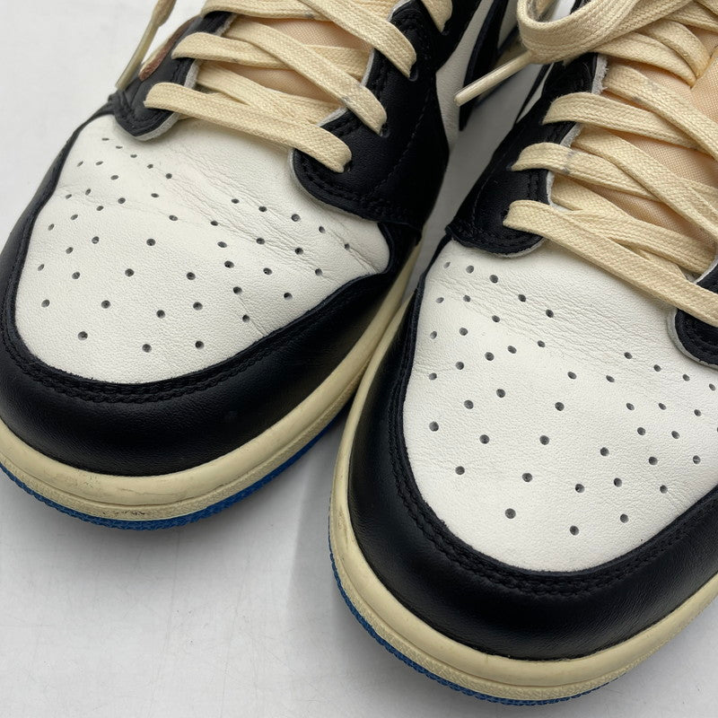 【中古品】【メンズ】 NIKE ナイキ × TRAVIS SCOTT トラヴィス・スコット × FRAGMENT DESIGN フラグメントデザイン 別注 コラボ AIR JORDAN 1 LOW OG SP DM7866-140 スニーカー 靴 160-260420-yo-04-tei サイズ：28.5cm カラー：ミリタリーブルー 万代Net店