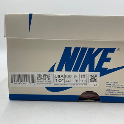【中古品】【メンズ】 NIKE ナイキ × TRAVIS SCOTT トラヴィス・スコット × FRAGMENT DESIGN フラグメントデザイン 別注 コラボ AIR JORDAN 1 LOW OG SP DM7866-140 スニーカー 靴 160-260420-yo-04-tei サイズ：28.5cm カラー：ミリタリーブルー 万代Net店