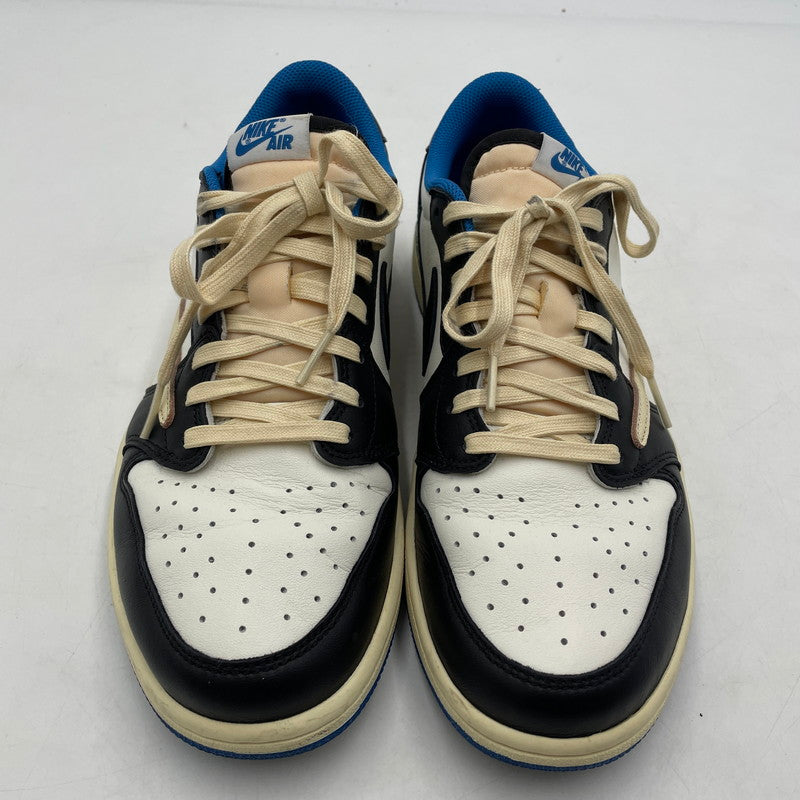 【中古品】【メンズ】 NIKE ナイキ × TRAVIS SCOTT トラヴィス・スコット × FRAGMENT DESIGN フラグメントデザイン 別注 コラボ AIR JORDAN 1 LOW OG SP DM7866-140 スニーカー 靴 160-260420-yo-04-tei サイズ：28.5cm カラー：ミリタリーブルー 万代Net店