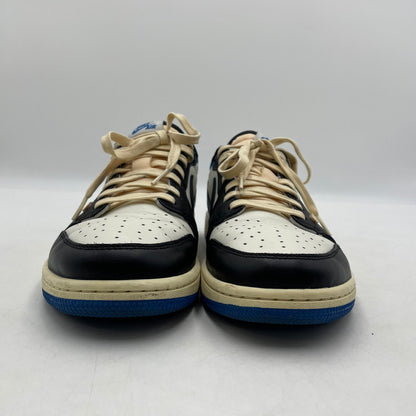 【中古品】【メンズ】 NIKE ナイキ × TRAVIS SCOTT トラヴィス・スコット × FRAGMENT DESIGN フラグメントデザイン 別注 コラボ AIR JORDAN 1 LOW OG SP DM7866-140 スニーカー 靴 160-260420-yo-04-tei サイズ：28.5cm カラー：ミリタリーブルー 万代Net店