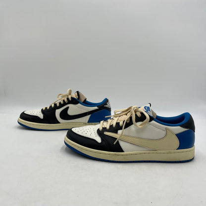 【中古品】【メンズ】 NIKE ナイキ × TRAVIS SCOTT トラヴィス・スコット × FRAGMENT DESIGN フラグメントデザイン 別注 コラボ AIR JORDAN 1 LOW OG SP DM7866-140 スニーカー 靴 160-260420-yo-04-tei サイズ：28.5cm カラー：ミリタリーブルー 万代Net店