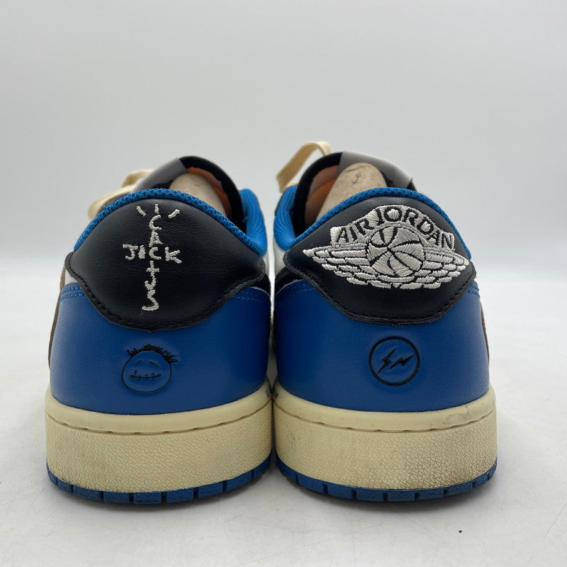 【中古品】【メンズ】 NIKE ナイキ × TRAVIS SCOTT トラヴィス・スコット × FRAGMENT DESIGN フラグメントデザイン 別注 コラボ AIR JORDAN 1 LOW OG SP DM7866-140 スニーカー 靴 160-260420-yo-04-tei サイズ：28.5cm カラー：ミリタリーブルー 万代Net店
