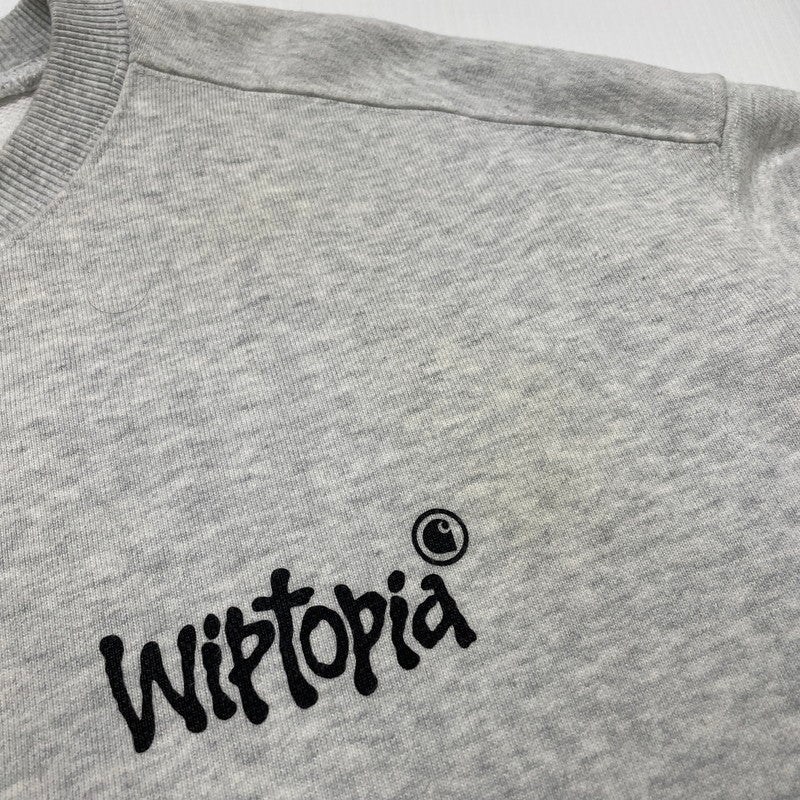 【中古品】【メンズ】 Carhartt WIP カーハート ワーク イン プログレス WIPTOPIA SWEAT I035644 ウィップトピア スウェット 長袖 トップス 145-260423-yo-12-fuzh サイズ：S カラー：グレー 万代Net店