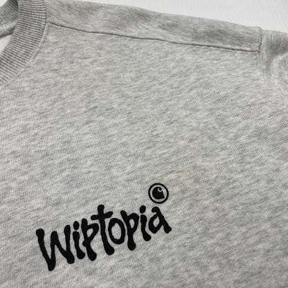 【中古品】【メンズ】 Carhartt WIP カーハート ワーク イン プログレス WIPTOPIA SWEAT I035644 ウィップトピア スウェット 長袖 トップス 145-260423-yo-12-fuzh サイズ：S カラー：グレー 万代Net店