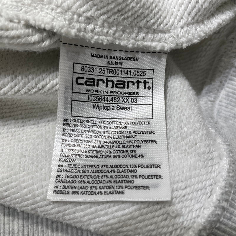 【中古品】【メンズ】 Carhartt WIP カーハート ワーク イン プログレス WIPTOPIA SWEAT I035644 ウィップトピア スウェット 長袖 トップス 145-260423-yo-12-fuzh サイズ：S カラー：グレー 万代Net店