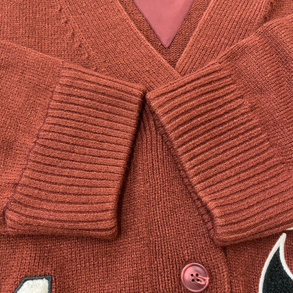【中古品】【レディース】 × YOON ユーン 別注 コラボ 25SS CARDIGAN FZ0274-619 カーディガン 長袖 トップス 170-260420-KS-20-tei サイズ：M カラー：ボルドー 万代Net店