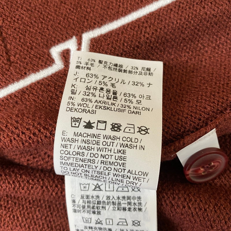 【中古品】【レディース】 × YOON ユーン 別注 コラボ 25SS CARDIGAN FZ0274-619 カーディガン 長袖 トップス 170-260420-KS-20-tei サイズ：M カラー：ボルドー 万代Net店