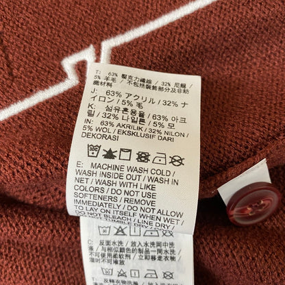 【中古品】【レディース】 × YOON ユーン 別注 コラボ 25SS CARDIGAN FZ0274-619 カーディガン 長袖 トップス 170-260420-KS-20-tei サイズ：M カラー：ボルドー 万代Net店