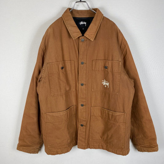 【ジャンク品】【メンズ】 QUILTED CHORE COAT 115475 キルティング チョアコート アウター ジャケット 142-260422-ks-06-tei サイズ：XL/※変色、汚れ、使用感有 カラー：ブラウン 万代Net店