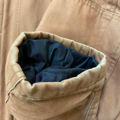 【ジャンク品】【メンズ】 QUILTED CHORE COAT 115475 キルティング チョアコート アウター ジャケット 142-260422-ks-06-tei サイズ：XL/※変色、汚れ、使用感有 カラー：ブラウン 万代Net店