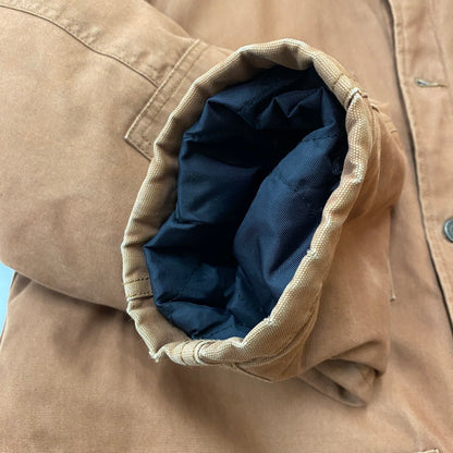 【ジャンク品】【メンズ】 QUILTED CHORE COAT 115475 キルティング チョアコート アウター ジャケット 142-260422-ks-06-tei サイズ：XL/※変色、汚れ、使用感有 カラー：ブラウン 万代Net店