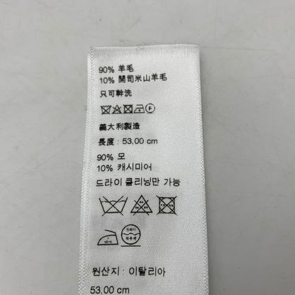 【中古品】【メンズ】 CELINE セリーヌ LOGO KNIT CAP AA0H92I93 ロゴ ニット キャップ 帽子 カシミヤ混ウール 183-260522-ko-01-tei サイズ：TU カラー：ブラック 万代Net店