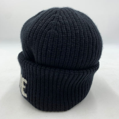 【中古品】【メンズ】 CELINE セリーヌ LOGO KNIT CAP AA0H92I93 ロゴ ニット キャップ 帽子 カシミヤ混ウール 183-260522-ko-01-tei サイズ：TU カラー：ブラック 万代Net店