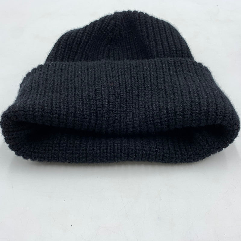 【中古品】【メンズ】 CELINE セリーヌ LOGO KNIT CAP AA0H92I93 ロゴ ニット キャップ 帽子 カシミヤ混ウール 183-260522-ko-01-tei サイズ：TU カラー：ブラック 万代Net店