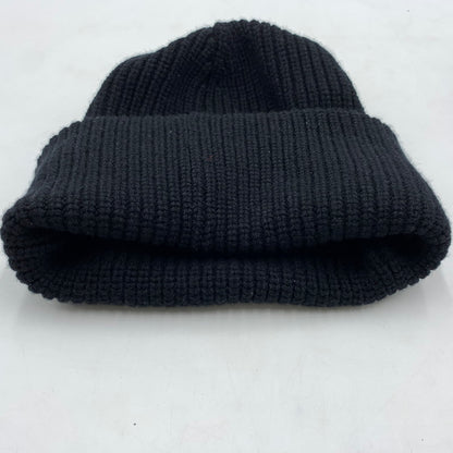 【中古品】【メンズ】 CELINE セリーヌ LOGO KNIT CAP AA0H92I93 ロゴ ニット キャップ 帽子 カシミヤ混ウール 183-260522-ko-01-tei サイズ：TU カラー：ブラック 万代Net店