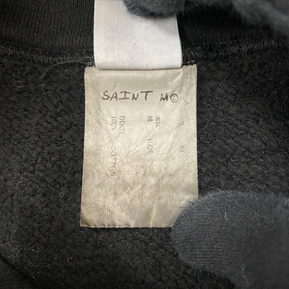 【中古品】【メンズ】 SAINT MICHAEL SAINT Mxxxxxx SAINT MICHAEL セントマイケル I LOVE SAINT HOODIE SM-MK8-0000-057 アイラブ セント フーディ トップス プルオーバーパーカー 142-260422-ks-02-fuzh サイズ：M カラー：ブラック 万代Net店