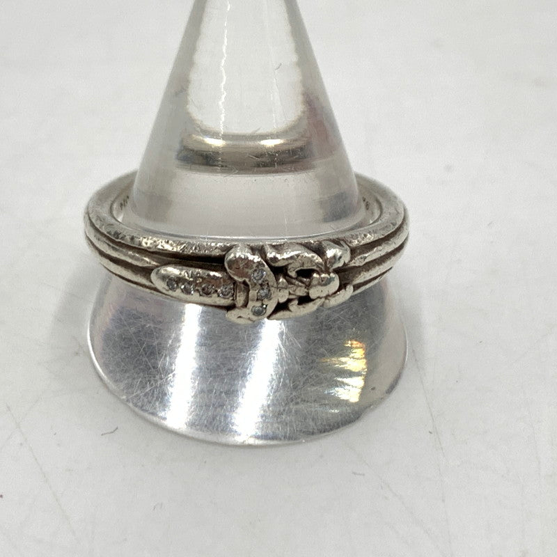 【中古品】【メンズ】 CHROME HEARTS クロムハーツ BABY CLSC DIA ベイビークラシック ダガーリング アクセサリー ダイアモンド 指輪 190-260503-ko-22-tei カラー：シルバー 21号 万代Net店
