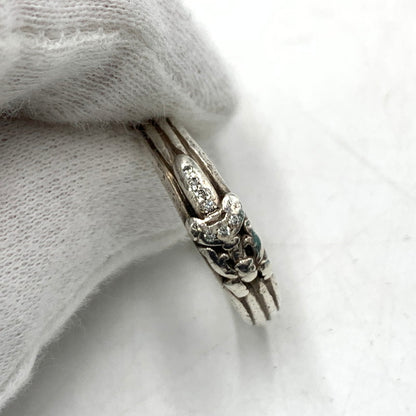 【中古品】【メンズ】 CHROME HEARTS クロムハーツ BABY CLSC DIA ベイビークラシック ダガーリング アクセサリー ダイアモンド 指輪 190-260503-ko-22-tei カラー：シルバー 21号 万代Net店