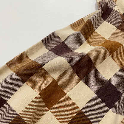【現状渡し品】【メンズ】 TENDERLOIN テンダーロイン T-FLANNEL CHECK SHIRT フランネル チェック シャツ 長袖 トップス 142-260507-ks-24-tei サイズ：M カラー：ブラウン 万代Net店