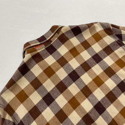 【現状渡し品】【メンズ】 TENDERLOIN テンダーロイン T-FLANNEL CHECK SHIRT フランネル チェック シャツ 長袖 トップス 142-260507-ks-24-tei サイズ：M カラー：ブラウン 万代Net店