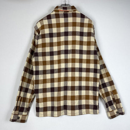 【現状渡し品】【メンズ】 TENDERLOIN テンダーロイン T-FLANNEL CHECK SHIRT フランネル チェック シャツ 長袖 トップス 142-260507-ks-24-tei サイズ：M カラー：ブラウン 万代Net店
