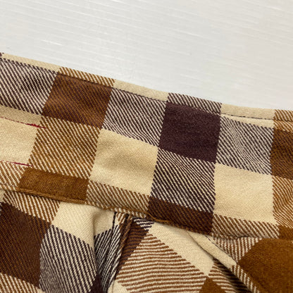 【現状渡し品】【メンズ】 TENDERLOIN テンダーロイン T-FLANNEL CHECK SHIRT フランネル チェック シャツ 長袖 トップス 142-260507-ks-24-tei サイズ：M カラー：ブラウン 万代Net店