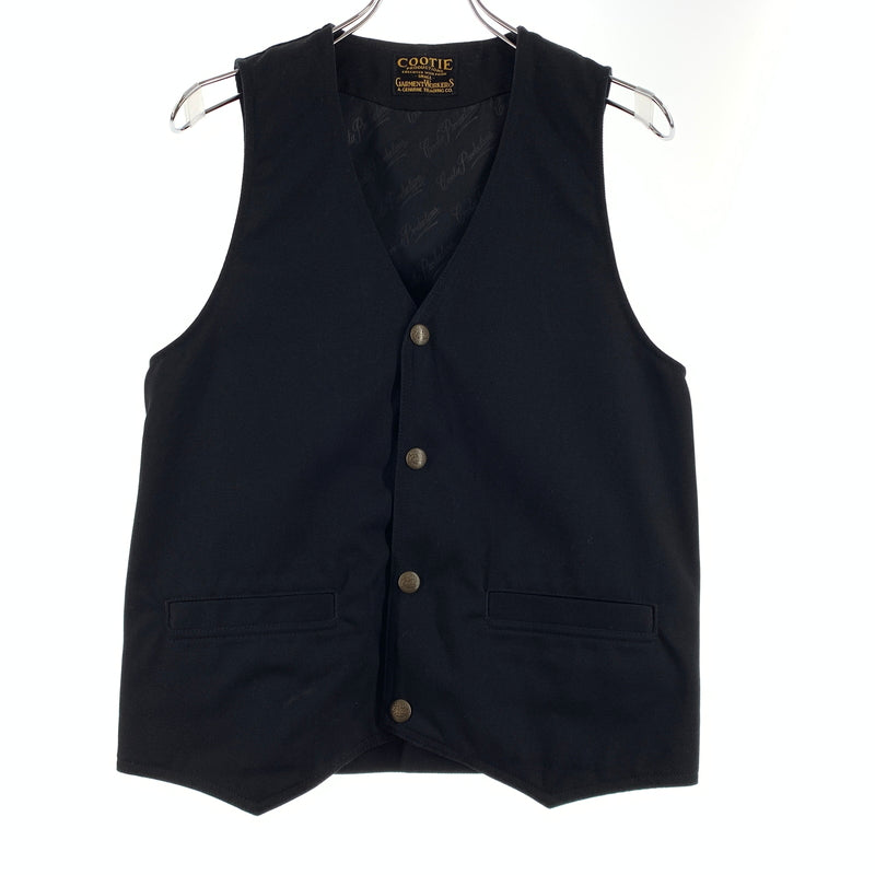 【中古品】【メンズ】 COOTIE クーティー WORK VEST ワークベスト ライトアウター ボタンダウン 142-260716-ko-03-tei サイズ：S カラー：ブラック 万代Net店
