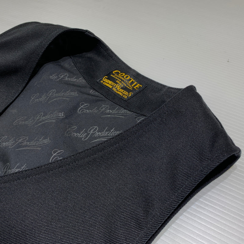 【中古品】【メンズ】 COOTIE クーティー WORK VEST ワークベスト ライトアウター ボタンダウン 142-260716-ko-03-tei サイズ：S カラー：ブラック 万代Net店