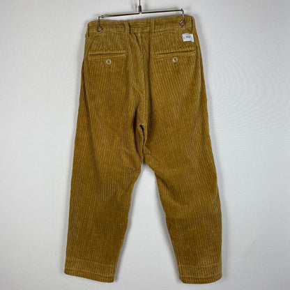【中古品】【メンズ】 21AW TUCK 02 TROUSERS COTTON CORDUROY PANTS 212TQDT-PTM02 トラック2 トラウザー コットン コーデュロイ パンツ ボトムス 153-260422-ks-14-tei サイズ：1 カラー：ブラウン 万代Net店