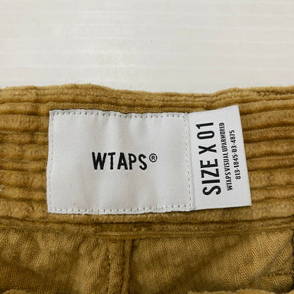 【中古品】【メンズ】 21AW TUCK 02 TROUSERS COTTON CORDUROY PANTS 212TQDT-PTM02 トラック2 トラウザー コットン コーデュロイ パンツ ボトムス 153-260422-ks-14-tei サイズ：1 カラー：ブラウン 万代Net店